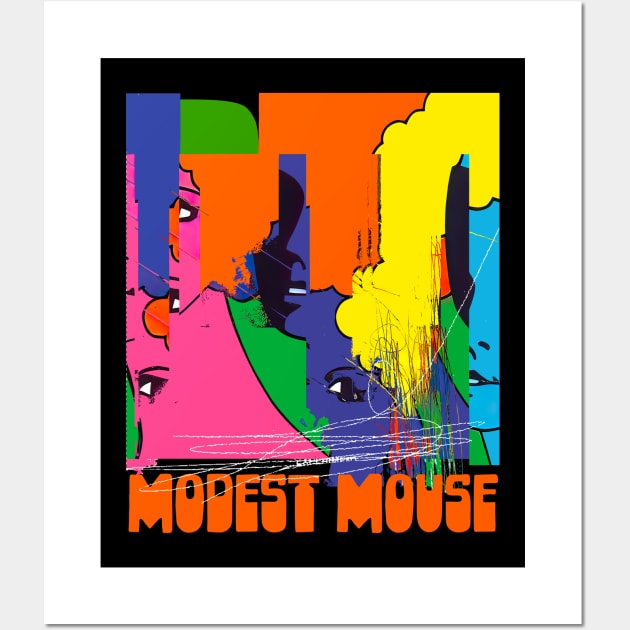 Modest Mouse ∆ Retro Style Original Fan Design Wall Art by unknown_pleasures